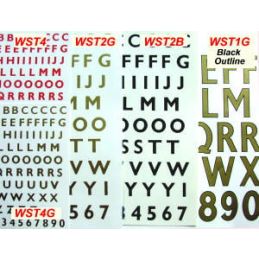 Water Slide Alphabet and Numbers Letter Transfers