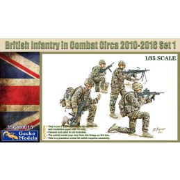 Gecko 1/35 Scale British Infantry In Combat Circa ?2010-2016? Set 1 Figures Model Kit