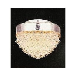 12V Silver Glass Ceiling Lamp for 12th Scale Dolls House