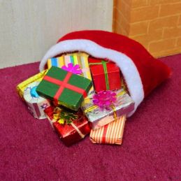 Sack of Christmas Presents for 12th Scale Dolls House