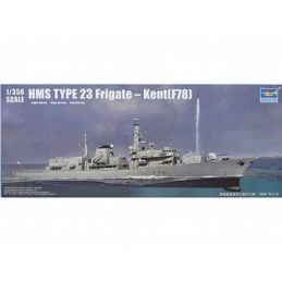 Trumpeter HMS Kent F78 Type 23 Frigate 1:350th Scale Plastic Model Kit - Starter Paint Pack (7 x 17ml)