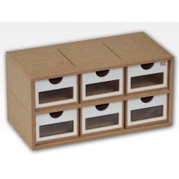 Hobbyzone 6 Drawers Module Crafts Workshop Modular System