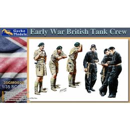 Gecko 1/35 Scale Early War British Tank Crew Figures Model Kit