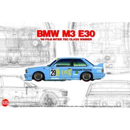 NuNu 1/24 Scale BMW M3 E30 ’90 Fuji Inter TEC Class Winner Kit
