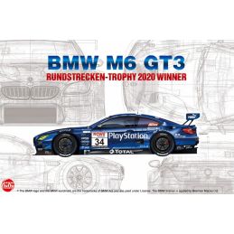 NuNu 1/24 Scale BMW M6 GT3 Rundstrecken Trophy 2020 Winner Model Kit