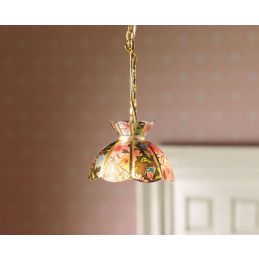 12V Hanging Tiffany Style Light for 12th Scale Dolls House