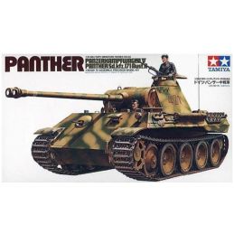 Tamiya German Panther Medium Tank 35th Scale Plastic Kit - Starter Paint Pack (5 x 17ml Bottles)