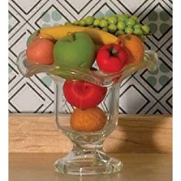 Glass Bowl with Fresh Fruit