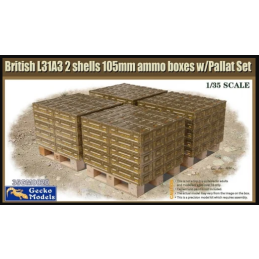 Gecko 1/35 Scale British Ammo and Pallet Set Model Kit