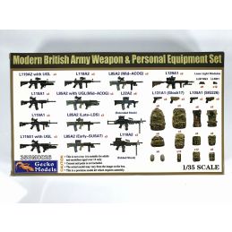 Gecko 1/35 Scale British Army Weapons and Equipment Model Kit