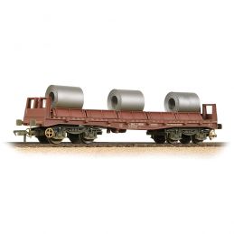 Branchline BAA Steel Carrier Wagon BR Brown with Coils - Weathered 38-353