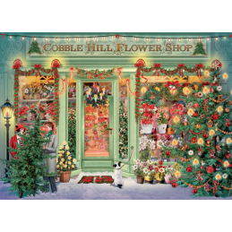 Cobble Hill Christmas Flower Shop 1000 Piece Jigsaw