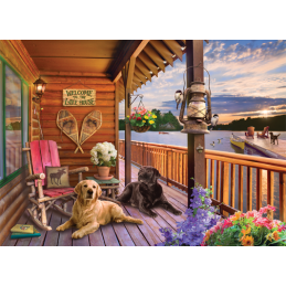 Cobble Hill Welcome To The Lake House 1000 Piece Jigsaw