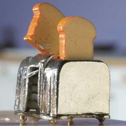 Toaster with Toast for 12th Scale Dolls House