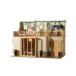 Unpainted Garden Room Kit for Lake View Ready to Assemble 12th Scale Dolls House Kit