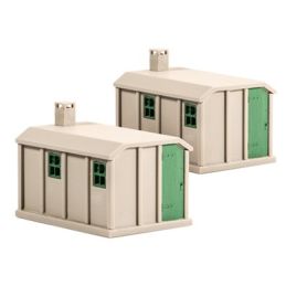 Peco Concrete Lineside Huts Pack of 2 OO Gauge