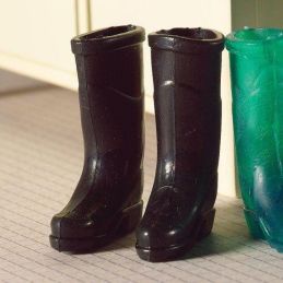 Pair of Black Wellies for 12th Scale Dolls House
