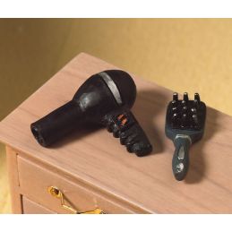 Hair Dryer and Brushfor 12th Scale Dolls House