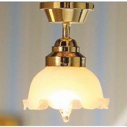 12V Large Tulip Ceiling Light for 12th Scale Dolls House