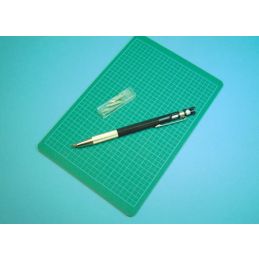 Expo pen knife with cutting mat - 10 spare bades