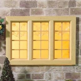 Large Cottage Wooden Window 1:12 Scale by Dolls House Emporium 97 x 144mm