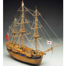 Mantua Models Endeavour Ship Kit - Optional Pre-stitched Sail Set