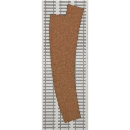 Cork track pre-cut - R/H Curved Point - Pack of 4