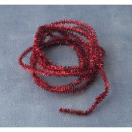 Red Christmas Tinsel for 12th Scale Dolls House