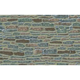 Country Stone External 1:12 Scale Quality Dolls House Wallpaper