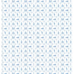 Blue Delft Tile Wallpaper for 12th Scale Dolls House