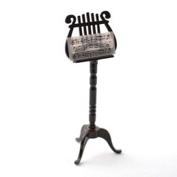 Ornate Wood Music Stand for 12th Scale Dolls House