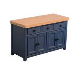 Shaker Style Blue Pine Sideboard for 12th Scale Dolls House