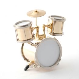 Drum Set Gold for 12th Scale Dolls House