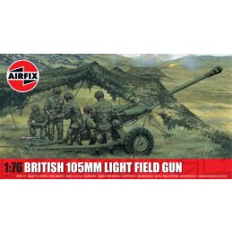 Airfix 1/76 Scale British 105mm Light Field Gun Model Kit