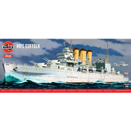 Airfix 1/600 Scale HMS Suffork Model Kit