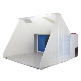 Portable Airbrush Spray Booth with Turntable and Extractor Fan