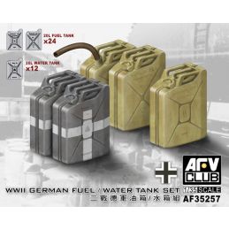 AFV Club 1/35 Scale German WWII Fuel and Water Cans Model Kit