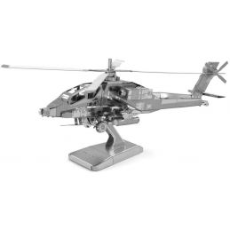 Metal Earth AH-64 Apache Helicopter 3D Metal Model Kit