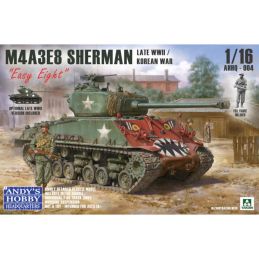Andy’s Hobby Headquarters 1/16 Scale M4A3E8 Late WWII / Korean War Sherman "Easy Eight" Model Kit