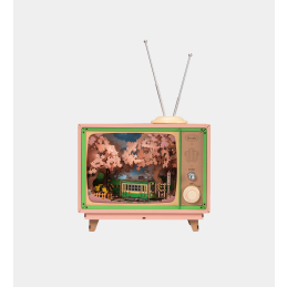 Rolife Sakura Dreamy Tour Music Box Wooden Model Kit