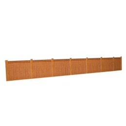 ATD Models Brown Wooden Fencing With Trellis Top Card Kit OO Gauge