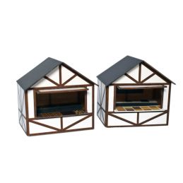 ATD Models Traditional Market Stalls (4) Type 1 Card Kit OO Gauge