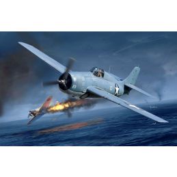 Academy 1/48 Scale US Navy F4F-4 Wildcat Battle of Midway Fighter Model Kit