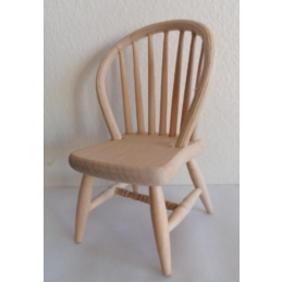 Bare Wood Chair for 12th Scale Dolls House