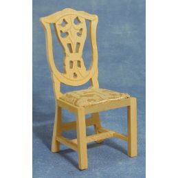 Bare Wood Dining Chair for 12th Scale Dolls House