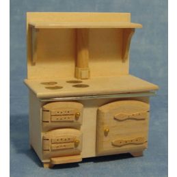 Bare Wood Stove for 12th Scale Dolls House