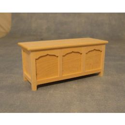 Bare Wood Blanket Chest for 12th Scale Dolls House