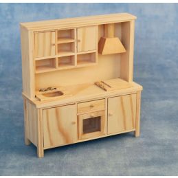 Bare Wood Kitchen Set for 12th Scale Dolls House