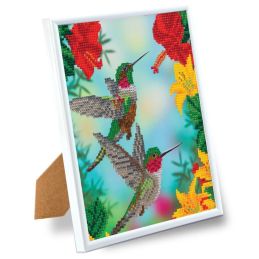 Craft Buddy "Hungry Hummingbirds" Crystal Art Framed Kit
