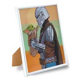 Craft Buddy "Grogu and the Mandalorian" Star Wars Crystal Art Framed Kit